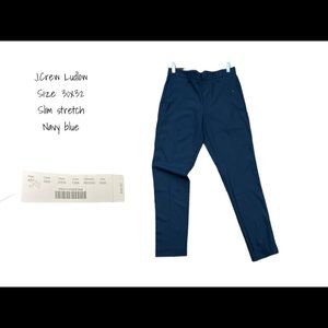 JCrew Ludlow
Size: 30x32
Slim stretch
Navy blue